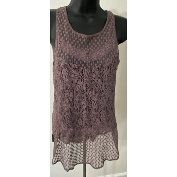 American Eagle Outfitters Jr.s/Women Size Small Top Sleeveless Blouse Floral - Picture 1 of 9